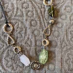 Lia Sophia Metal and Beaded Necklace